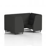 Brixworth 4 Seater Booth With Black Legs In Synergy Fabric - Mix Panels And Sofa SF001012