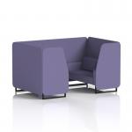 Brixworth 4 Seater Booth With Black Legs In Synergy Fabric - Order Panels And Sofa SF001013