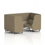 Brixworth 4 Seater Booth With Black Legs In Main Line Flax Fabric - Bank Panels And Upminster Sofa SF001034