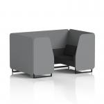 Brixworth 4 Seater Booth With Black Legs In Synergy Fabric - Partner Panels And Mix Sofa SF001044