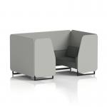 Brixworth 4 Seater Booth With Black Legs In Sumi Fabric - Tokyo Panels And Kobe Sofa SF001049