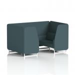 Brixworth 4 Seater Booth With White Legs In X2 Fabric - Polygon Panels And Sofa SF001242