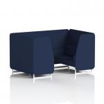 Brixworth 4 Seater Booth With White Legs In Synergy Fabric - Alike Panels And Sofa SF001251