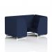 Brixworth 4 Seater Booth With White Legs In Synergy Fabric - Alike Panels And Sofa SF001251