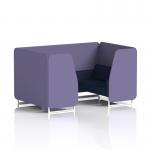 Brixworth 4 Seater Booth With White Legs In Synergy Fabric - Order Panels And Alike Sofa SF001283