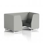 Brixworth 4 Seater Booth With White Legs In Sumi Fabric - Tokyo Panels And Kobe Sofa SF001289