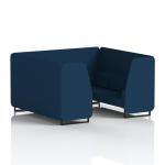 Brixworth 6 Seater Booth With Black Legs In X2 Fabric - Calculus Panels And Sofa SF001479