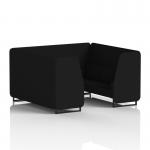 Brixworth 6 Seater Booth With Black Legs In X2 Fabric - Diameter Panels And Sofa SF001480