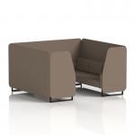 Brixworth 6 Seater Booth With Black Legs In X2 Fabric - Theory Panels And Sofa SF001483