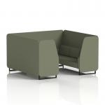 Brixworth 6 Seater Booth With Black Legs In Main Line Flax Fabric - Monument Panels And Sofa SF001485