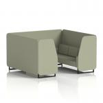 Brixworth 6 Seater Booth With Black Legs In Main Line Flax Fabric - Newbury Panels And Sofa SF001486