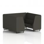 Brixworth 6 Seater Booth With Black Legs In Main Line Flax Fabric - Temple Panels And Sofa SF001487