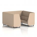 Brixworth 6 Seater Booth With Black Legs In Synergy Fabric - Affix Panels And Sofa SF001490