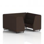 Brixworth 6 Seater Booth With Black Legs In Synergy Fabric - Wed Panels And Sofa SF001495