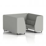 Brixworth 6 Seater Booth With Black Legs In Sumi Fabric - Tokyo Panels And Sofa SF001499