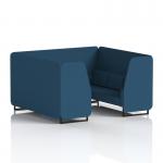 Brixworth 6 Seater Booth With Black Legs In Sumi Fabric - Uto Panels And Sofa SF001500