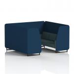 Brixworth 6 Seater Booth With Black Legs In X2 Fabric - Calculus Panels And Polygon Sofa SF001509