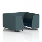 Brixworth 6 Seater Booth With Black Legs In X2 Fabric - Polygon Panels And Calculus Sofa SF001512