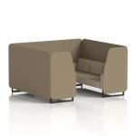 Brixworth 6 Seater Booth With Black Legs In Main Line Flax Fabric - Bank Panels And Upminster Sofa SF001514