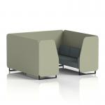 Brixworth 6 Seater Booth With Black Legs In Main Line Flax Fabric - Newbury Panels And Westminster Sofa SF001516