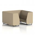 Brixworth 6 Seater Booth With Black Legs In Main Line Flax Fabric - Upminster Panels And Bank Sofa SF001518