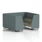 Brixworth 6 Seater Booth With Black Legs In Main Line Flax Fabric - Westminster Panels And Newbury Sofa SF001519