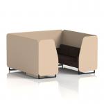 Brixworth 6 Seater Booth With Black Legs In Synergy Fabric - Affix Panels And Wed Sofa SF001520