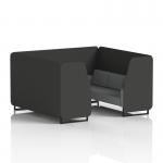 Brixworth 6 Seater Booth With Black Legs In Synergy Fabric - Mix Panels And Partner Sofa SF001522