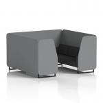 Brixworth 6 Seater Booth With Black Legs In Synergy Fabric - Partner Panels And Mix Sofa SF001524