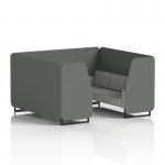 Brixworth 6 Seater Booth With Black Legs In Sumi Fabric - Kobe Panels And Tokyo Sofa SF001527