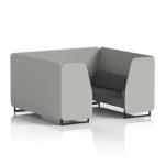 Brixworth 6 Seater Booth With Black Legs In Sumi Fabric - Tokyo Panels And Kobe Sofa SF001529