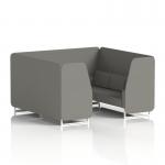 Brixworth 6 Seater Booth With White Legs In X2 Fabric - Number Panels And Sofa SF001721