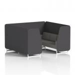 Brixworth 6 Seater Booth With White Legs In X2 Fabric - Arithmetic Panels And Number Sofa SF001748