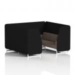 Brixworth 6 Seater Booth With White Legs In X2 Fabric - Diameter Panels And Theory Sofa SF001750