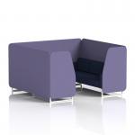 Brixworth 6 Seater Booth With White Legs In Synergy Fabric - Order Panels And Alike Sofa SF001763