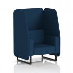 Brixworth 1 Seater Open Booth With Black Legs In X2 Fabric - Calculus Panels And Sofa SF001959