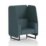 Brixworth 1 Seater Open Booth With Black Legs In X2 Fabric - Polygon Panels And Sofa SF001962