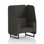 Brixworth 1 Seater Open Booth With Black Legs In Main Line Flax Fabric - Temple Panels And Sofa SF001967