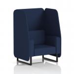 Brixworth 1 Seater Open Booth With Black Legs In Synergy Fabric - Alike Panels And Sofa SF001971