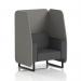 Brixworth 1 Seater Open Booth With Black Legs In X2 Fabric - Number Panels And Arithmetic Sofa SF001991