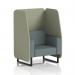 Brixworth 1 Seater Open Booth With Black Legs In Main Line Flax Fabric - Newbury Panels And Westminster Sofa SF001996