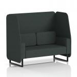 The Dynamic Booths Brixworth 2 Seater Open Booth is a sleek and modern seating solution. With black legs and charcoal panels, it exudes sophistication. The rivet fabric adds texture and interest to the design. A perfect addition to any space.
