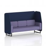 This image features a dynamic booth from Brixworth, made to order with a 3 seater open design and black legs. The upholstery is in synergy fabric, with alike panels and a matching Order Sofa SF002241.