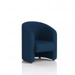 The dynamic Sofas Lamport Armchair features sleek black feet and is dressed in X2 fabric, giving it a modern and sophisticated look. The armchairs design is enhanced by the sleek curves and clean lines, making it a perfect addition to any contemporary living space.