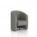 The photo shows a stylish armchair from Dynamic Sofas with elegant black feet. The chair is upholstered in X2 fabric and features a Lamport design.