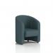 A photo of the Dynamic Sofas Lamport Armchair with black feet in X2 fabric captures the sleek and modern design of this piece. The bold lines and geometric details of the Polygon SF002322 add an element of sophistication to any living space. The black feet bring a touch of edginess to balance the softness of the fabric.