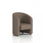 This photo features a pair of stylish and modern Dynamic Sofas Lamport Armchairs with sleek black feet and soft fabric upholstery in a versatile neutral shade, adding a touch of sophistication to any living space. The clean lines and minimalist design exude elegance and contemporary flair.