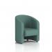 This picture features the sleek and modern Dynamic Sofas Lamport Armchair. With its black feet and Sumi fabric upholstery, this armchair adds a touch of class and comfort to any living space. Its dynamic design and sumptuous materials make it a stylish addition to any home.