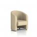 This image features a sleek and stylish armchair from Dynamic Sofas, the Lamport model. The chair has black feet and is upholstered in a sophisticated sumi fabric. Its clean lines and modern design exude a sense of Zen and simplicity.