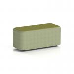 Harlestone Small Rectangular Stool In Rivet Fabric - Burnish Body Olive Top SF002708
